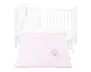Бебешки спален комплект с бродерия 5 части Dream Big Pink