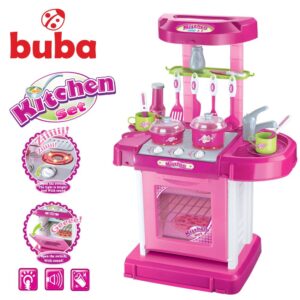 Детска кухня комплект розова Buba My Kitchen