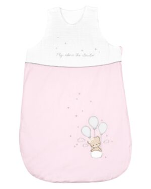 Зимен спален чувал с бродерия 0-6 месеца Dream Big Pink