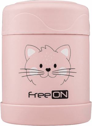 Термо контейнер за храна Freeon - 350 ml, розов