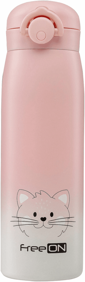 Термос от неръждаема стомана Freeоn - 480 ml, розов