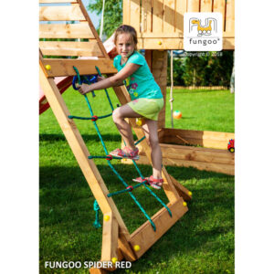Fungoo 04410PT SPIDER RED люлка, мрежа и стена за катерене
