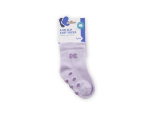 Бебешки чорапи с релефно стъпало Purple 2-3г
