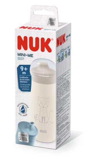 Чаша с твърд накрайник NUK - Mini-Mi, 300 ml, лисица