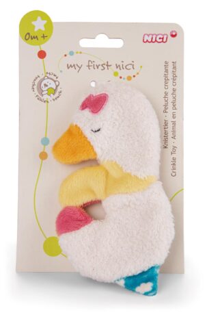 Мека играчка NICI 0+ мес., 14 см. Спящата Гъска Гитти