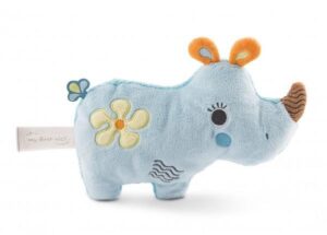 Мека играчка 2D Носорогът Мануфи, NICI 20см. 0+ месеца