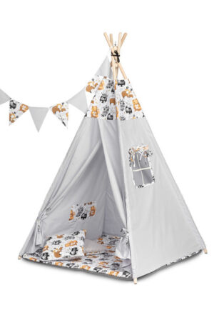Палатка Tipi Raccоns Grey Caretero Toyz