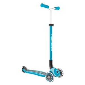 Сгъваема тротинетка с три колела Globber Master lights - синя