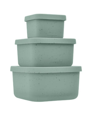 Сет кутии за храна 3 бр Platinum Silicone Sage