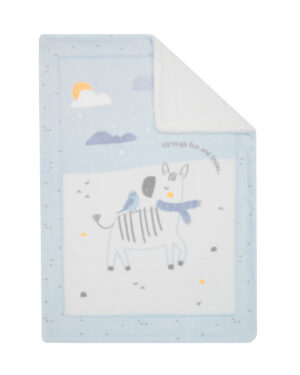 Супер меко бебешко одеяло с шерпа 110/140 см Stripy Friends