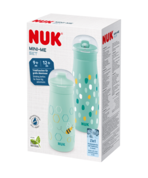 Комплект чаши 2 в 1 NUK - Mini-Me, зелен
