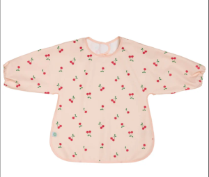 Водоустойчив бебешки лигавник с ръкави 37x42 см Фрути Череша 12+ м. BabyCalin