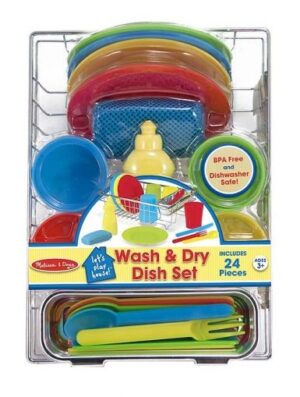 Melissa & Doug - Комплект сушилня със съдове и прибори