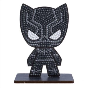 Комплект за диамантена бродерия, Craft Buddy, Crystal Art Buddies, Черната пантера, 7 части