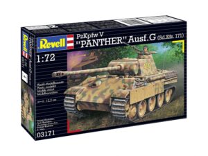 Сглобяем модел, Revell, Германски танк от Втората световна война PzKpfw V, 124 части