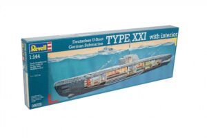 Сглобяем модел, Revell, Подводница Type XXI с интериор, 50 части
