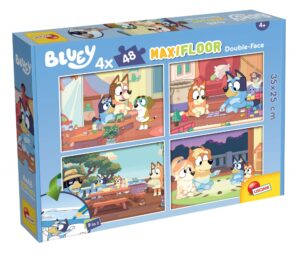 Пъзел, Lisciani, Bluey, Двулицев пъзел 4 x 48 части