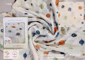 Пелена муселин бамбук Gamberritos 120х120 см, Космос
