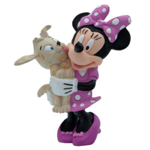 Колекционерска фигурка, Walt Disney, Bullyland, Мини Маус с кученце