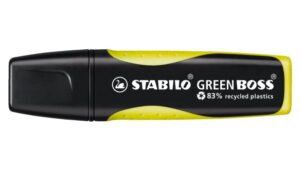 Текст маркер, Stabilo, Green Boss, Жълт