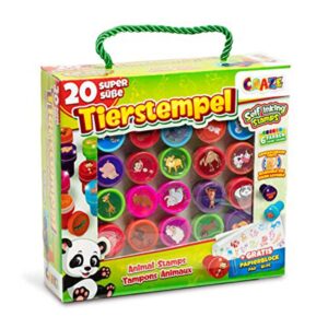 Комплект печати, Craze, Животни, 20 броя, Многоцветен