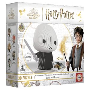 Пъзел, Educa, Мини фигурка, Лорд Волдемор 3D, 46 части