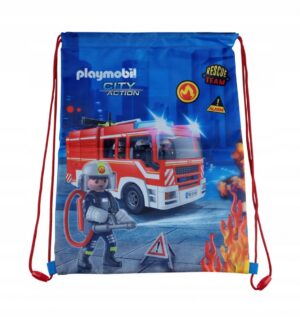 Спортна чанта, Astra, PL-03, Playmobil, Пожарна, 44 x 33 см