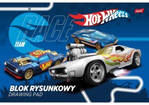 Блокче за рисуване, St.Majewski, Hot Wheels, A4, Бяло, 20 листа
