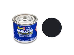 Емайлна боя, Revell, Email Color, Черно мат, 14 мл