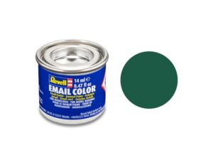 Емайлна боя, Revell, Email Color, Тъмно зелено мат, 14 мл
