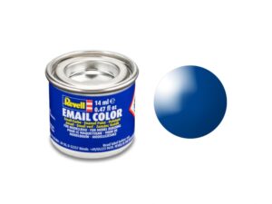 Емайлна боя, Revell, Email Color, Ясно син гланц, 14 мл