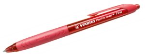 Химикалка с механизъм, Stabilo, Performer 328F, Червена