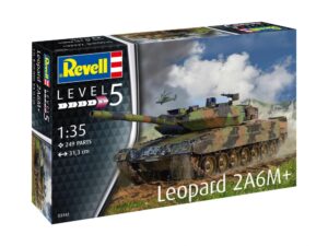 Модел за сглобяване, Revell, Танк Leopard 2 A6M+, 249 части
