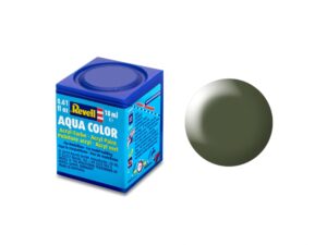 Акрилна боя, Revell, Aqua Color, Копринено маслинено зелено, 18 мл