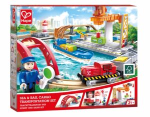 Дървен комплект, Hape, морски и железопътен превоз на товари, 4 части