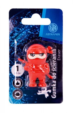 Гумичка, Astra, Ninja, 3 цвята, Блистер 1 бр.
