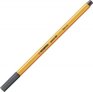 Тънкописец, Stabilo, Point 88 fine 0.4, студено сиво