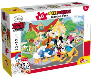 Пъзел, Lisciani, Mickey Mouse, Двулицев пъзел 60 части