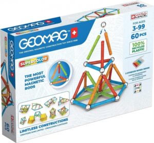 Магнитен конструктор, Geomag, Supercolor, 60 части