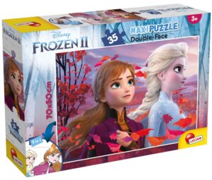 Пъзел, Lisciani, Frozen 2, Двулицев пъзел 35 части