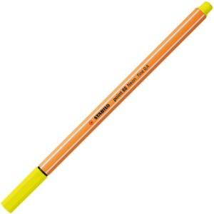 Тънкописец, Stabilo, Point 88 fine 0.4, Неоново жълт