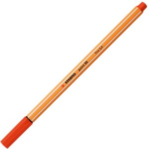 Тънкописец, Stabilo, Point 88 fine 0.4, Червен