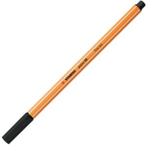Тънкописец, Stabilo, Point 88 fine 0.4, Черен