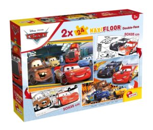 Пъзел, Lisciani, Cars, Двулицев пъзел 2 х 24 части