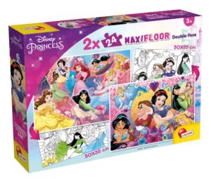 Пъзел, Lisciani, Disney Princess, Двулицев пъзел 2 х 24 части