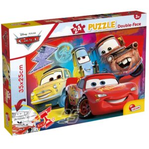 Пъзел, Lisciani, Cars, Двулицев пъзел 24 части