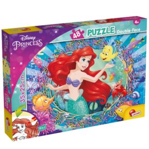 Пъзел, Lisciani, Disney Princess, Малката русалка, Двулицев пъзел 48 части