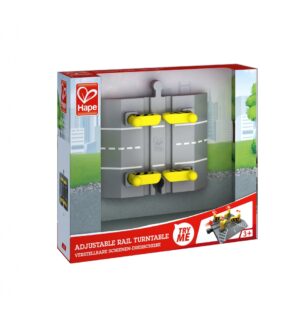 Дървена играчка, Hape, Автоматични прегради при пресичане на ЖП линии, 12 x 3.9 x 15 cm