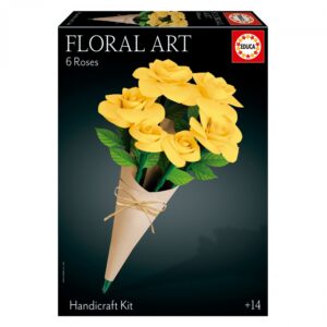 Пъзел 3D, Educa, Флорално изкуство, Жълти рози