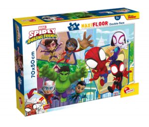 Пъзел, Lisciani, Spider-man, Спайди и приятели, Двулицев пъзел 24 части